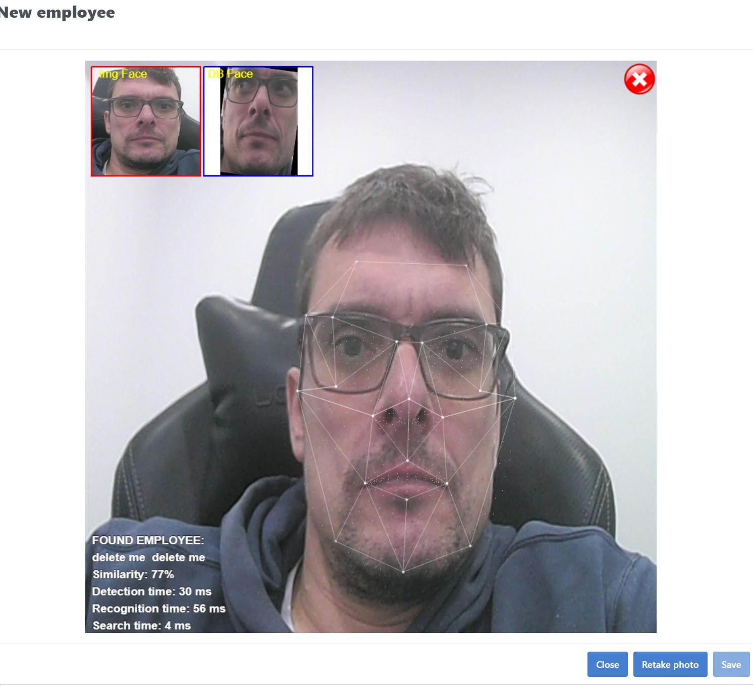 Face recognition user manual